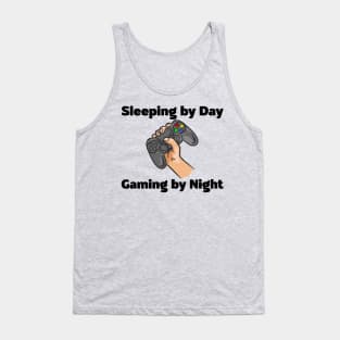 Sleeping By Day Gaming By Night Tank Top